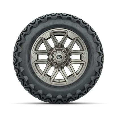 GTW® Graffiti Satin Bronze 14 in Wheels with 23x10-14 Predator All-Terrain Tires – Full Set