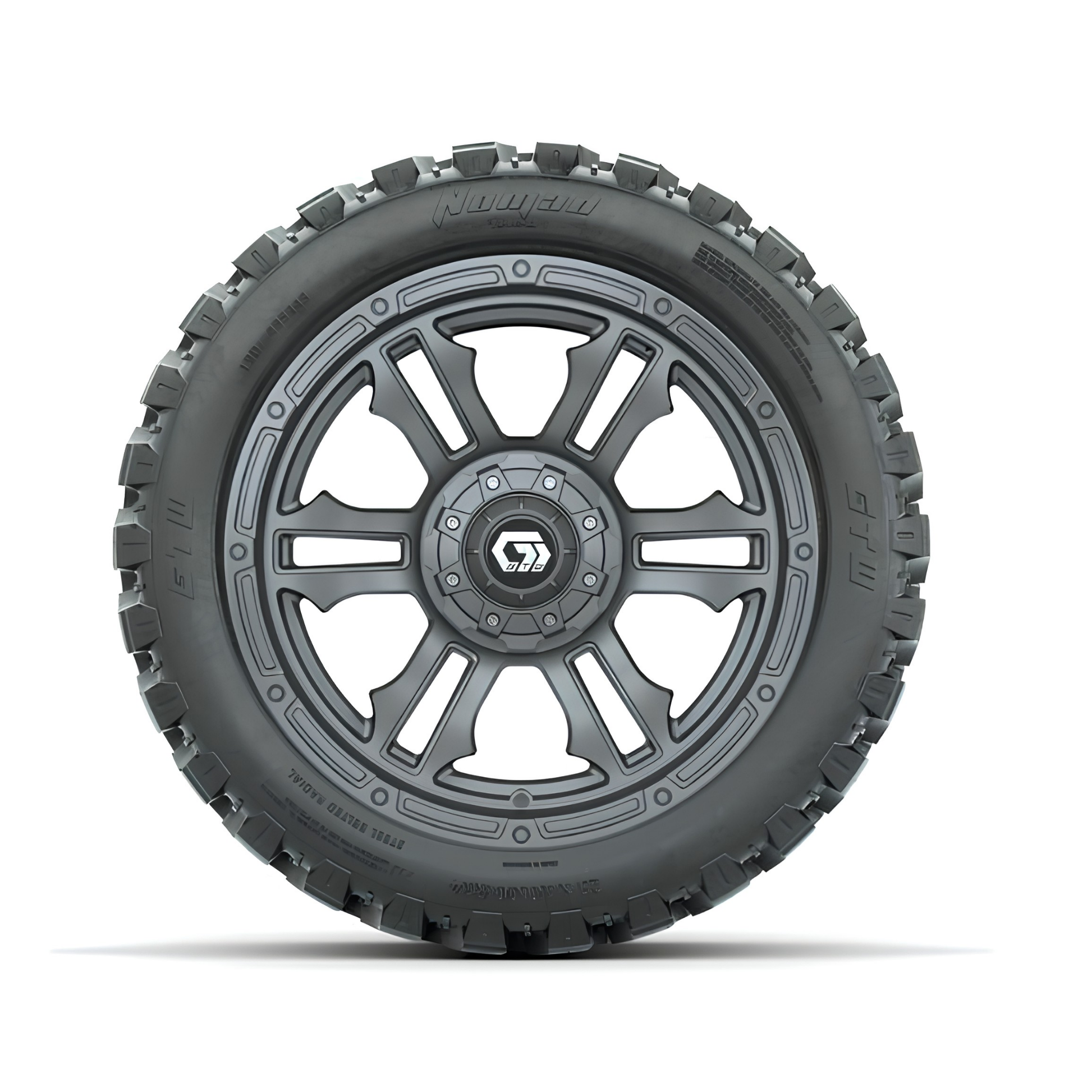 GTW Shogun Gunmetal 14" Wheels with 23x10-R14 Nomad All-Terrain Tires (Set of 4)