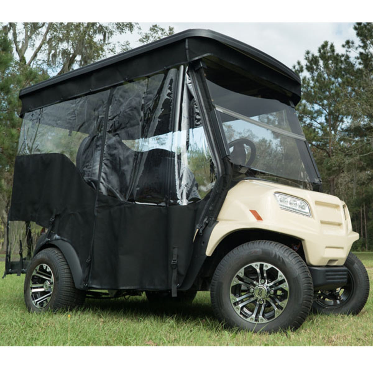 RedDot Chameleon 4 Passenger Track Style Black Enclosure – E-Z-GO RXV