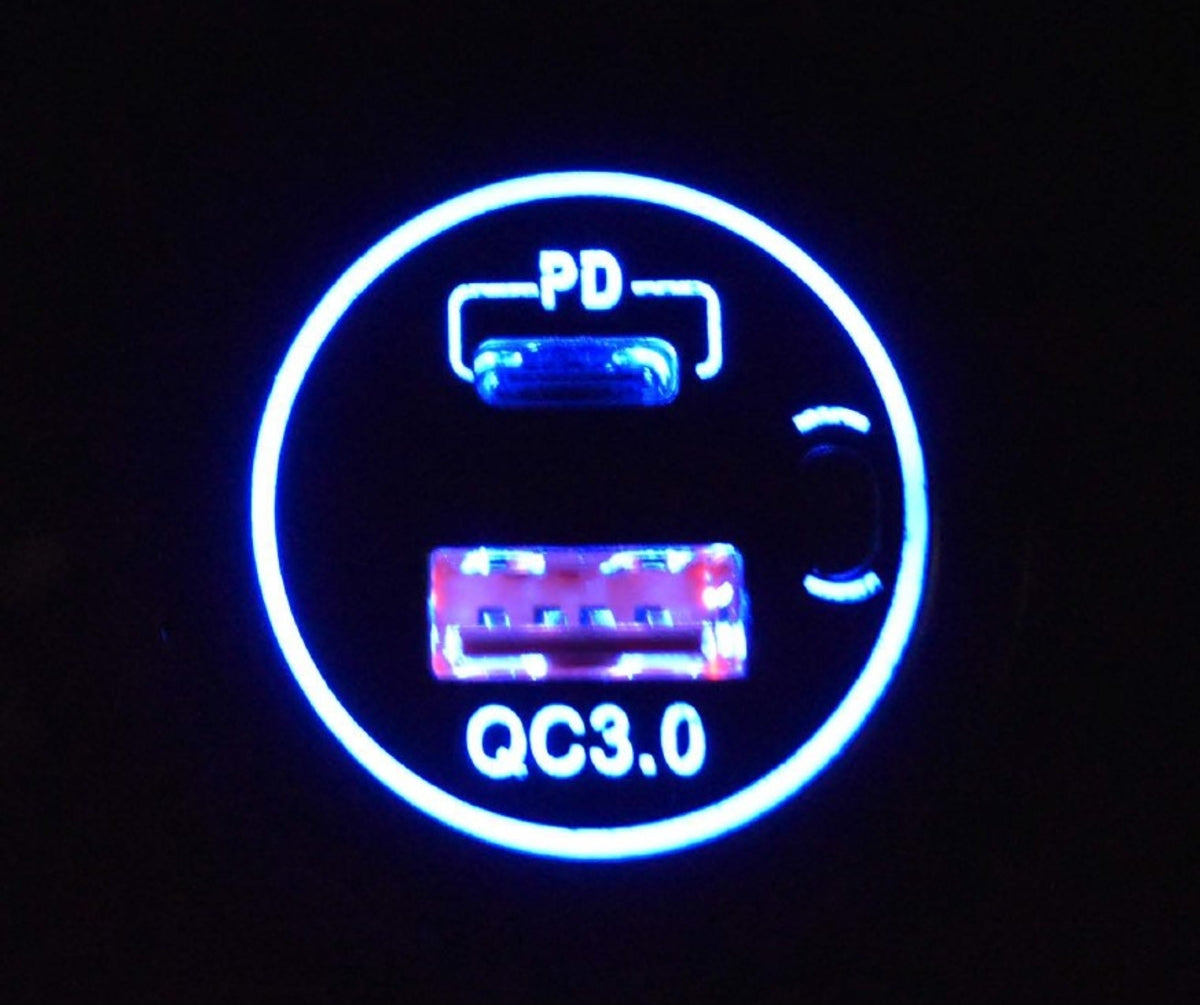 Universal USB/USB-C Fast Charger Socket