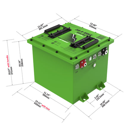 Bolt Energy 105AH 36 Volt Professional Kit - MINI HIGH OUTPUT GOLF CART LITHIUM BATTERY