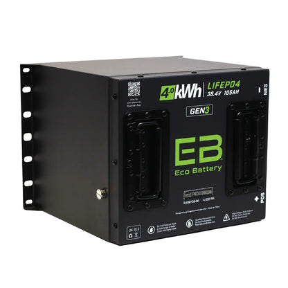 Eco Battery 36V 105Ah GEN3 LifePo4 Battery "Cube" - Individual