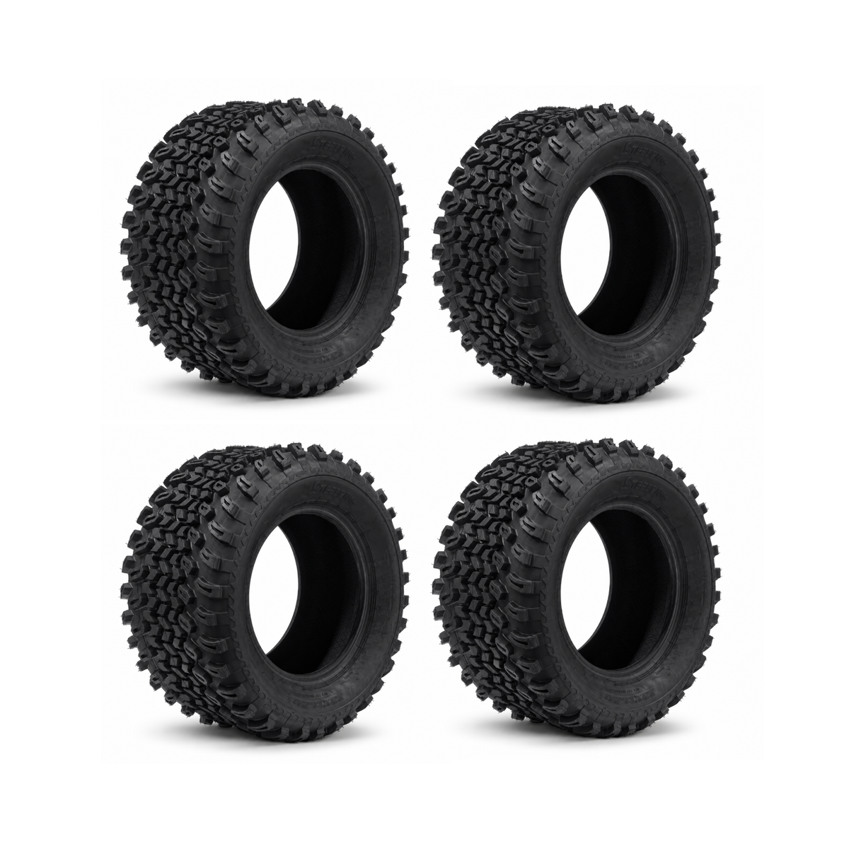 SGC 8” Steel Wheel – Black / STEELENG 22”x11”-8” All Terrain Tire