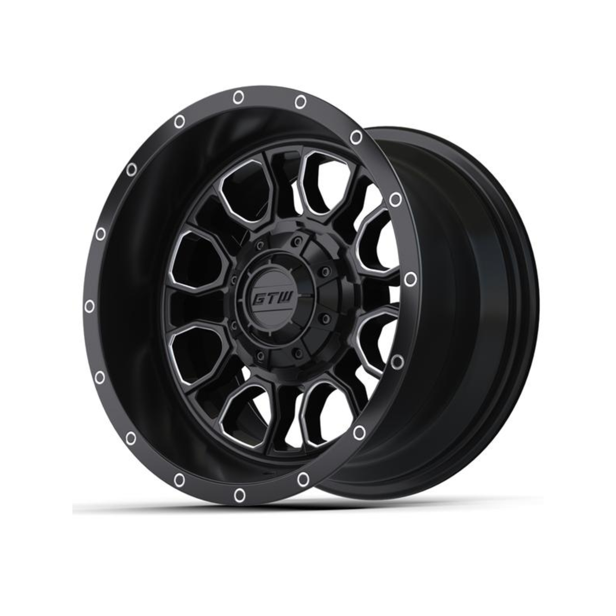 12” GTW Volt Black & Machined Wheel