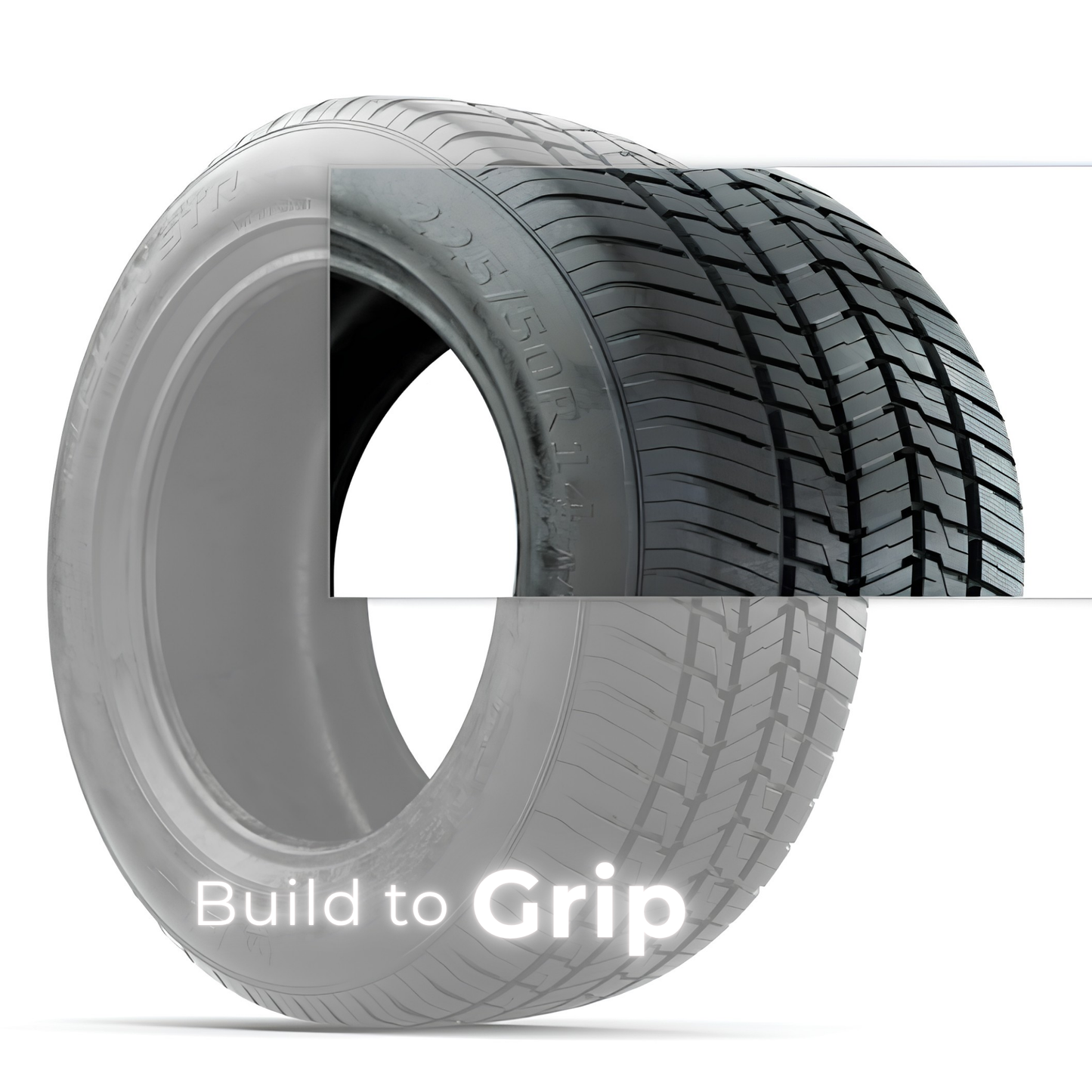 GTW® Fusion STR 225/50-R14 DOT-Approved Steel-Belted Radial Golf Cart Tire