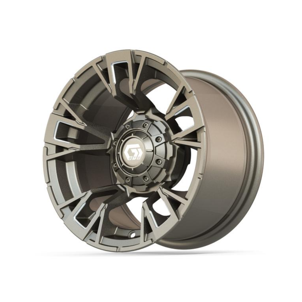 12” GTW Vandal Satin Bronze with Machined Accents Wheel