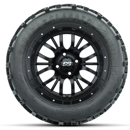 Set of (4) 14 in GTW Diesel Wheels with 23x10-14 Sahara Classic All-Terrain Tires