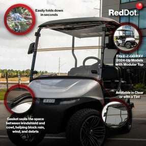 RedDot EZGO RXV Clear Folding Impact Modified Windshield (Years 2024-Up)