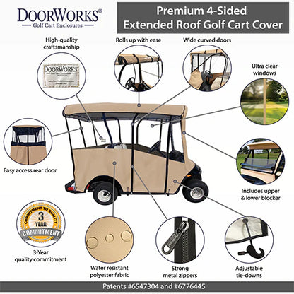 Doorworks 4 Passenger Enclosure Over the Top - 4 Sided - Universal