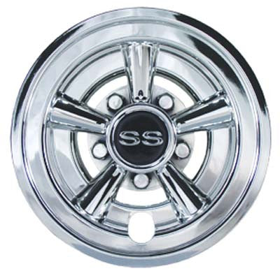 8" Chrome SS Wheel Covers (Set of 4)