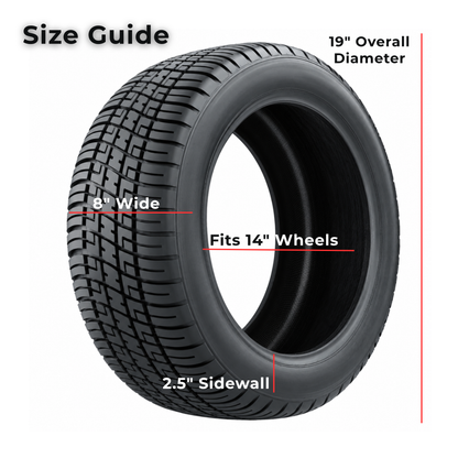 GTW® Graffiti Satin Bronze 14 in Wheels with 205/30-14 Fusion Street Tires – Full Set