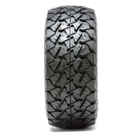 12 GTW Specter Black/Machined Lifted Golf Cart Wheels on 22 Trail Tires - Set of 4