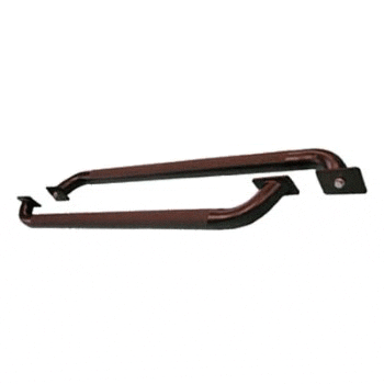 Club Car DS Nerf Bars - 6 Passenger Black with Polished Diamond Plate Step.