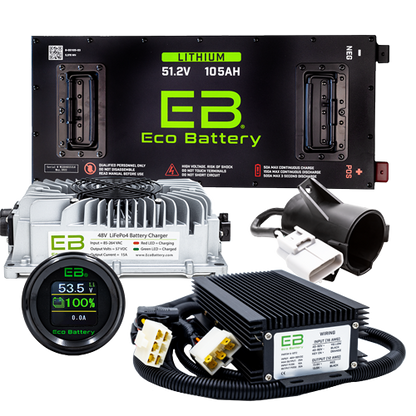 Eco Battery 48v 105ah Skinny GEN2 Lithium Battery Bundle