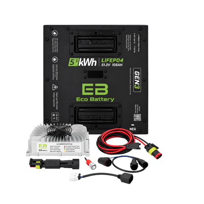 Eco Battery 48V 105Ah Thru-Hole Bundle - Select your Cart