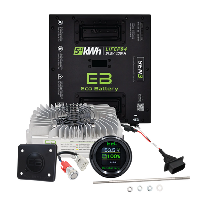 Eco Battery 48V 105Ah Thru-Hole Bundle - Select your Cart