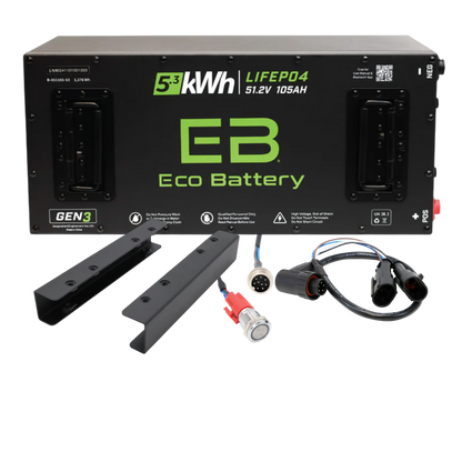 51V 105Ah Skinny Battery Bundle Evolution 9-PinHarness