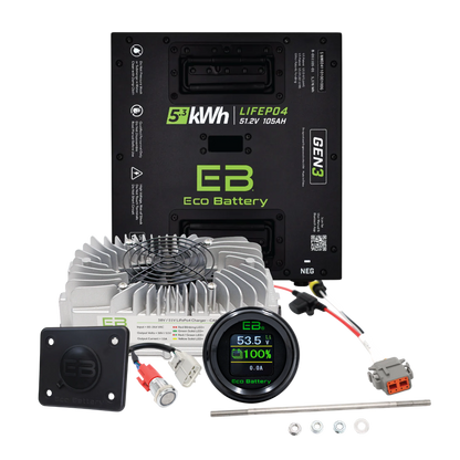 Eco Battery 48V 105Ah Thru-Hole Bundle - Select your Cart