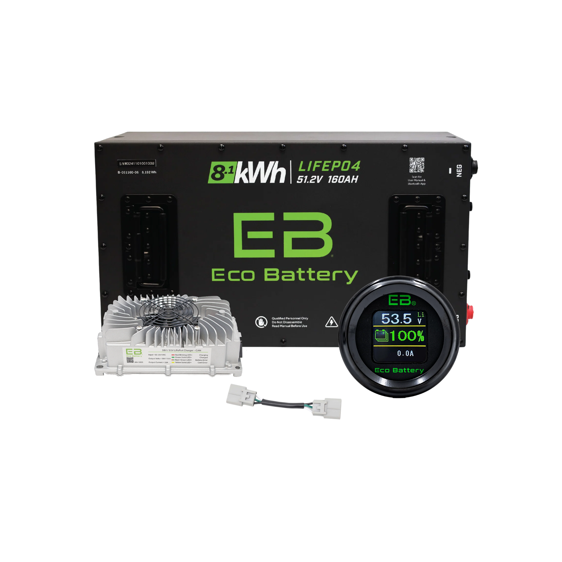 Eco Battery 48v 160ah Lithium Bundle Kit - Select your Cart