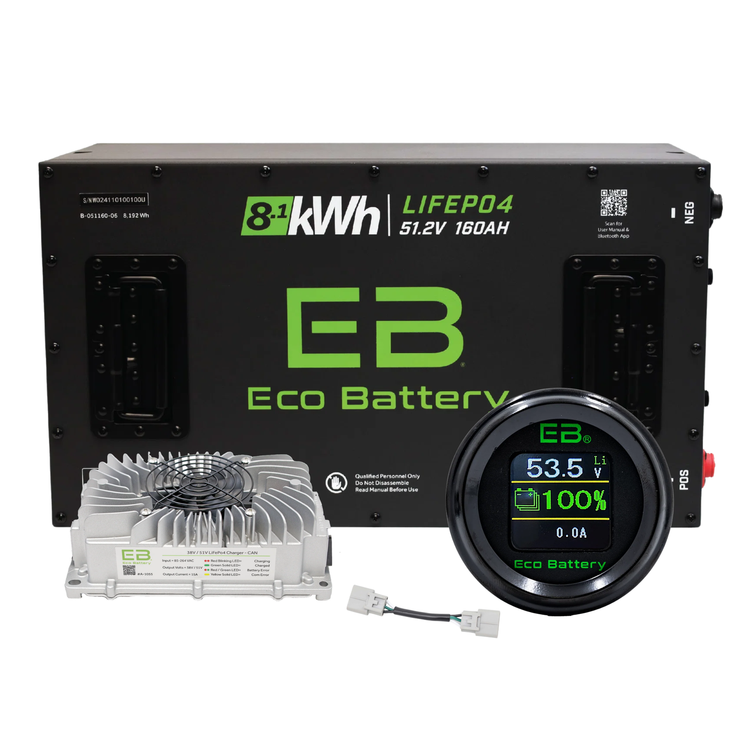 Eco Battery 48v 160ah Lithium Bundle Kit - Select your Cart