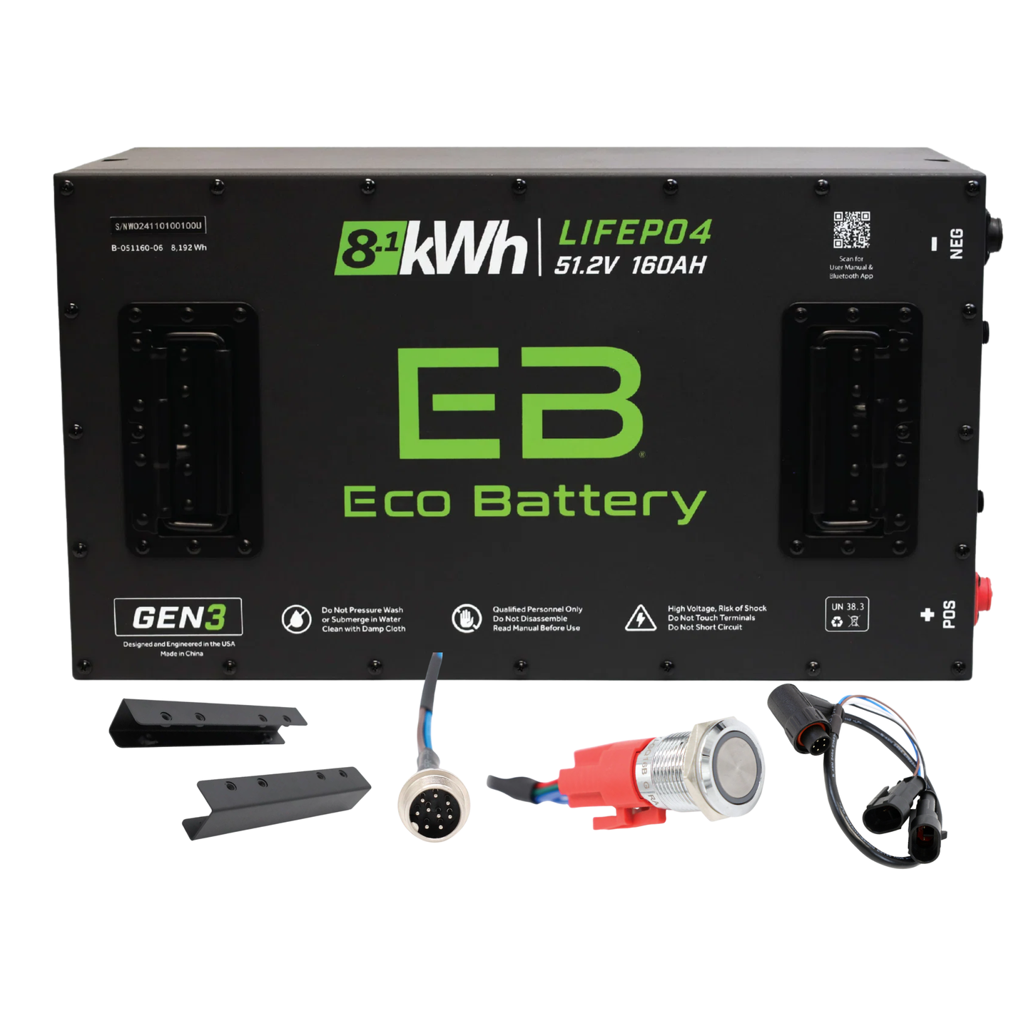 Eco Battery 48v 160ah Lithium Bundle Kit - Select your Cart