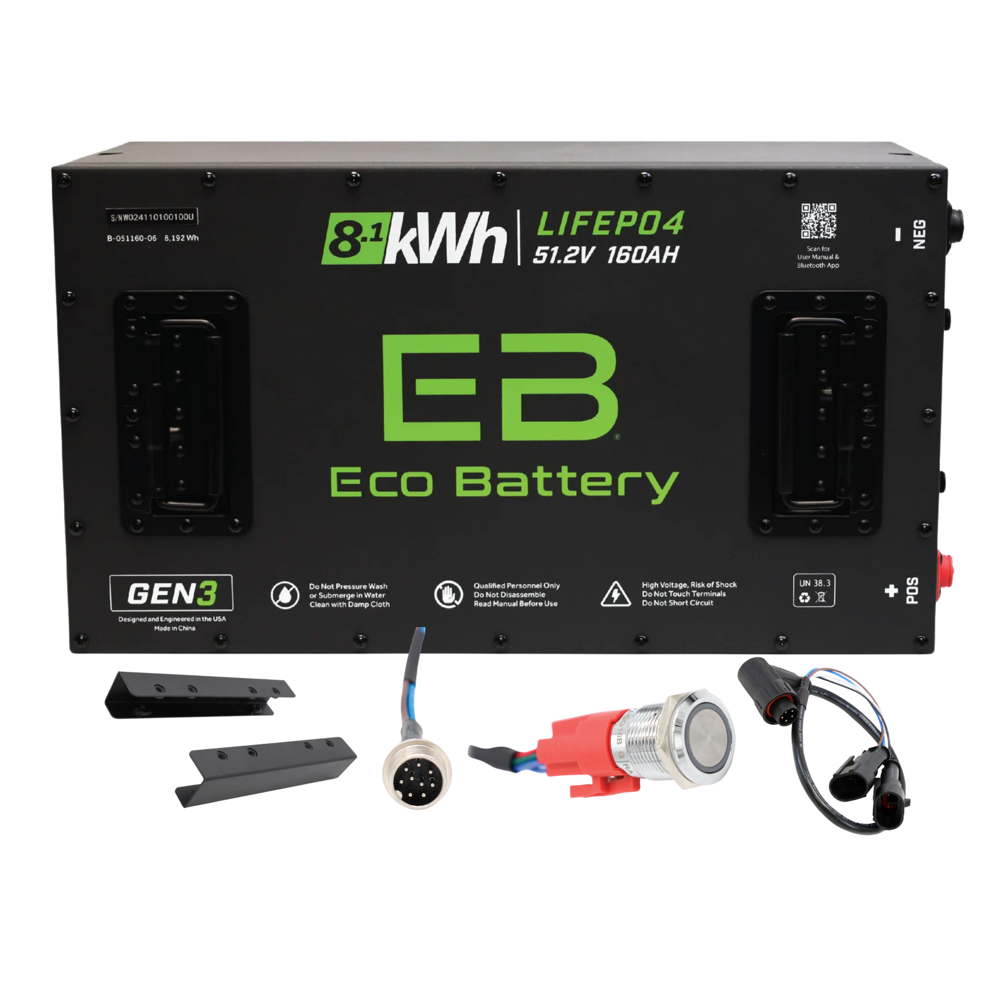 Eco Battery 48v 160ah Lithium Bundle Kit - Select your Cart