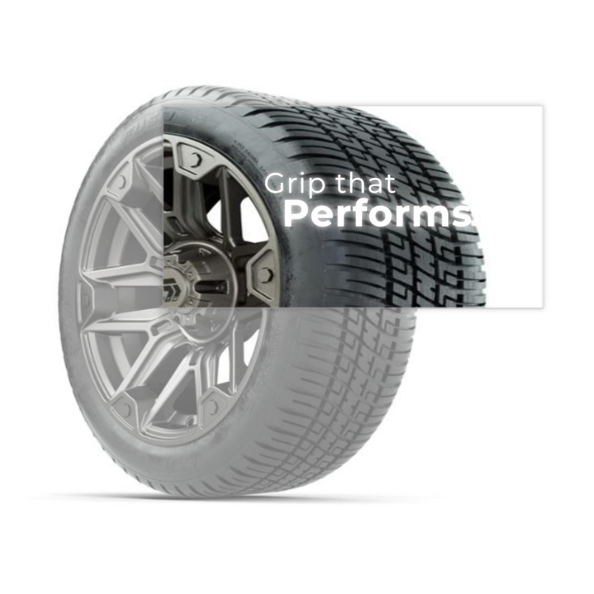 GTW® Graffiti Satin Bronze 14 in Wheels with 205/30-14 Fusion Street Tires – Full Set