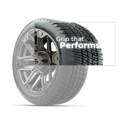 GTW® Graffiti Satin Bronze 14 in Wheels with 205/30-14 Fusion Street Tires – Full Set