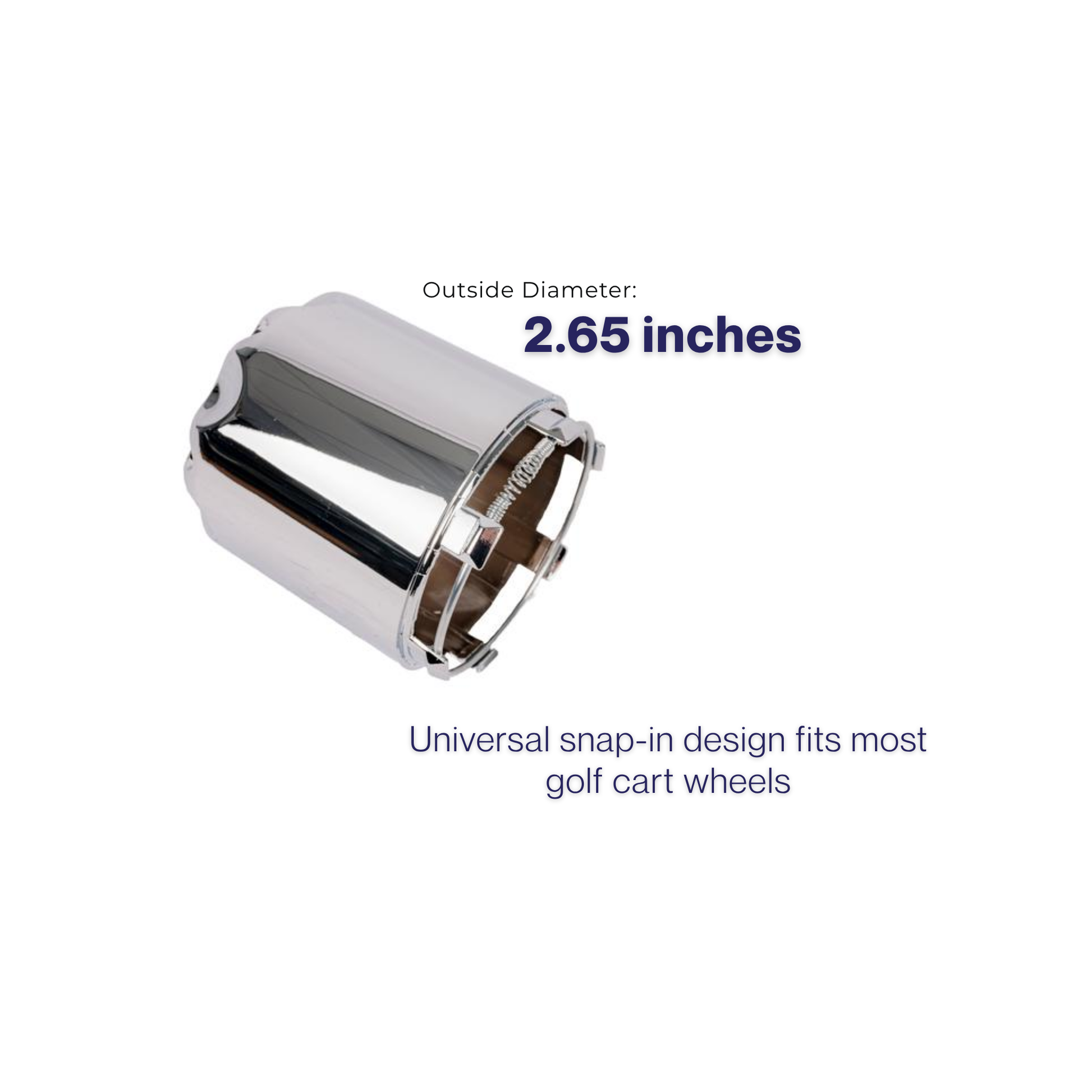 GTW® Snap-In Chrome SS Center Caps (Pack of 4)