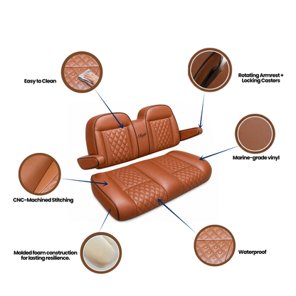 Kozip Aeris Front Seat Cushion Set – Club Car Precedent / Tempo / Onward