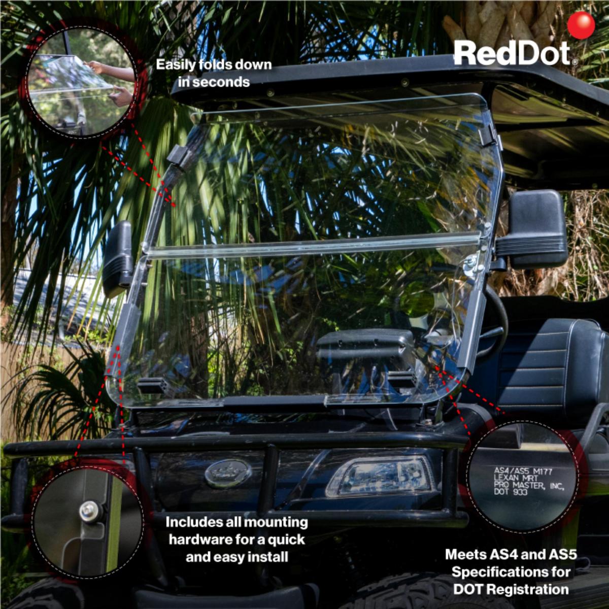 RedDot Evolution Classic & Forester Clear DOT Folding Windshield