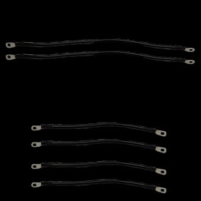 Allied 6 Gauge High Quality 6AWG Copper Battery Cable Set  W/ Ring Terminals