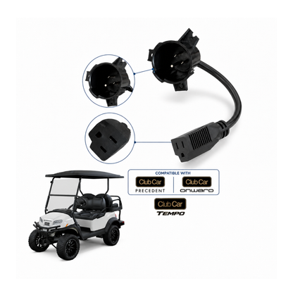Club Car Precedent / Tempo / Onward OEM Charge Port with Standard 110V Plug