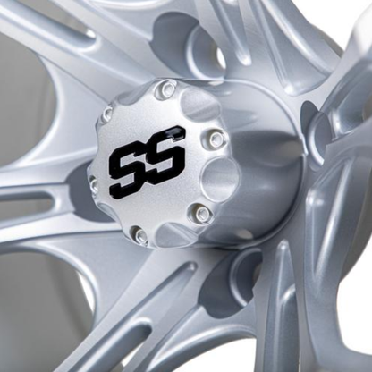 12" GTW Spyder Matte Silver with Machined Accents Wheel