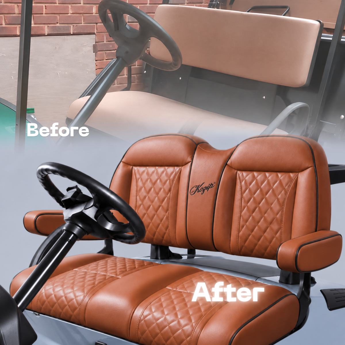Kozip Aeris Front Seat Cushion Set – EZGO RXV/TXT