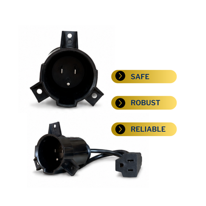 Club Car Precedent / Tempo / Onward OEM Charge Port with Standard 110V Plug