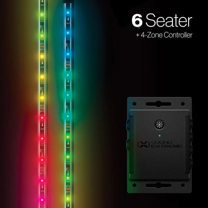 Extreme Strips 6 Seater LED + Controller - 8 LED Strips