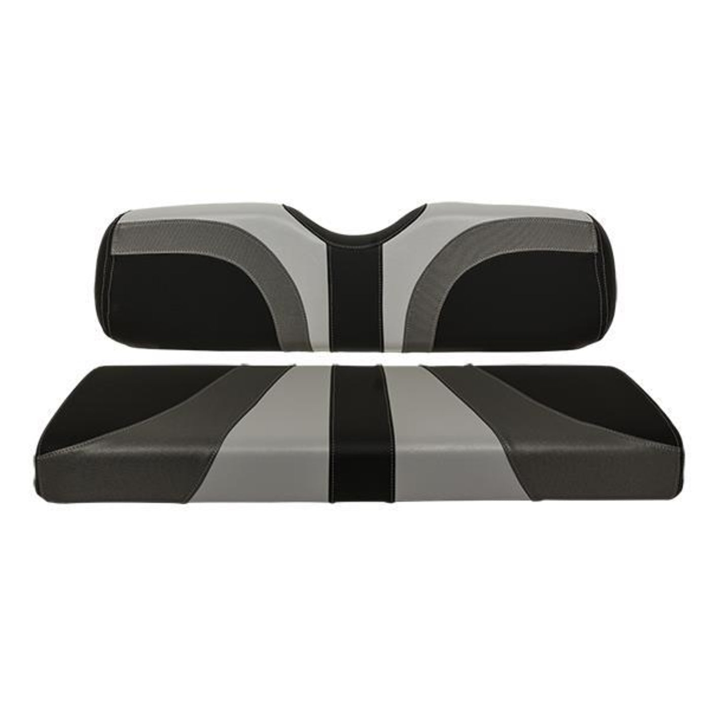 RedDot® Blade Rear Seat Covers for MadJax® Genesis 250/300 Seat Kits – Gray / Charcoal Gear / Black Carbon Fiber