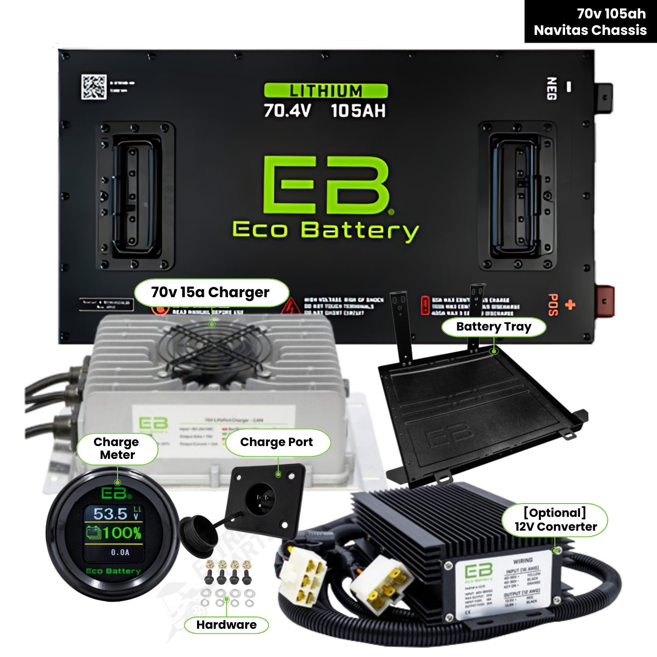 Navitas Chassis - Eco Battery 70V 105AH Bundle