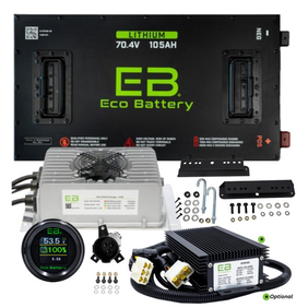 Eco Battery 70V - 105Ah GEN2 Lithium Battery Bundle - Choose Cart Model