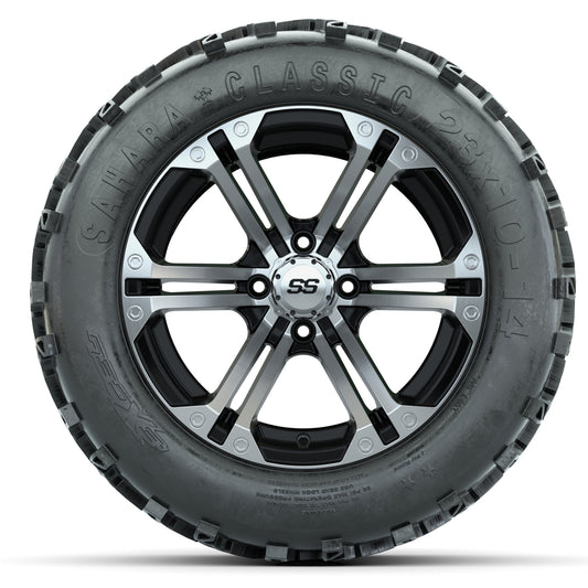 Set of (4) 14 in GTW Specter Wheels with 23x10-14 Sahara Classic All-Terrain Tires