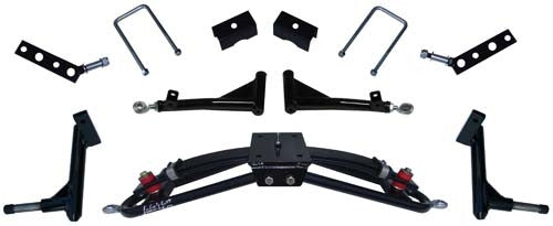 Jake's Double A-arm lift kit (6" lift). Accepts up to 25x10.5-12 tire. Club Car G&E Precedent