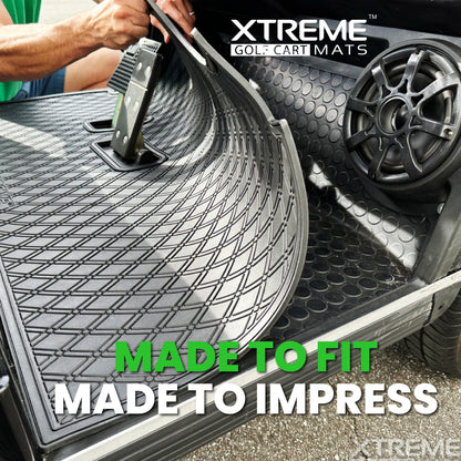EZGO RXV Xtreme Floor Mats - Black/Green