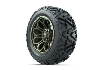 14 GTW Bravo Matte Recon Green Wheels with 23 Barrage Mud Tires  Set of 4