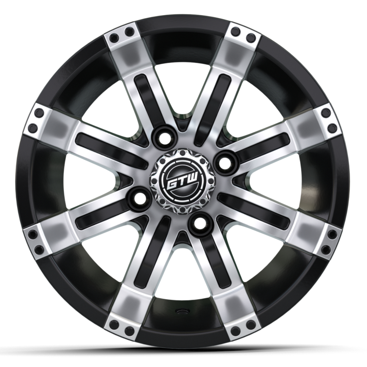 GTW Tempest 10x7 Machined Black Wheel