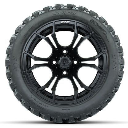 Set of (4) 14 in GTW Spyder Wheels with 23x10-14 GTW Nomad All-Terrain Tires