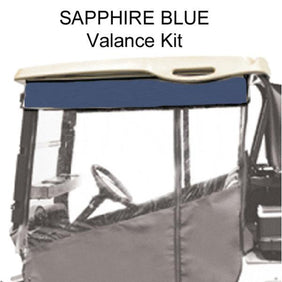 RedDot® Chameleon Valance With Sapphire Blue Sunbrella Fabric For Yamaha Drive2 (Years 2017-Up)