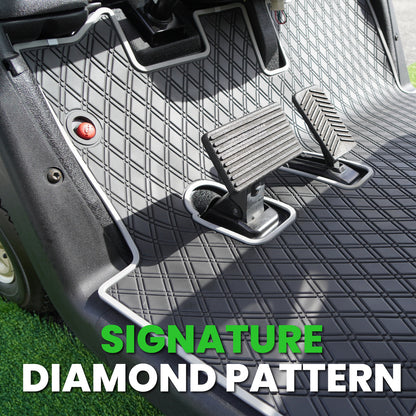 EZGO RXV Xtreme Floor Mats - Black/Green