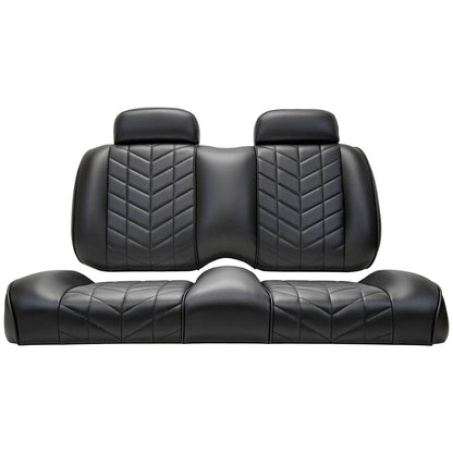 EZGO TXT/RXV & MadJax XSeries MadJax Aviator Front Seat Cushions - Black