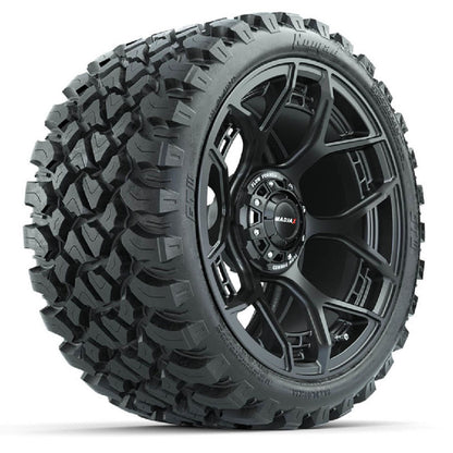 Set of (4) 15" MadJax® Flow Form Evolution Matte Black Wheels with GTW® Nomad Off Road Tires